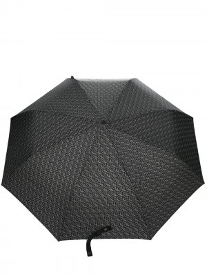 Зонт с узором YMC. Цвет: черный