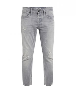 Разрушенные джинсы , серый Denham
