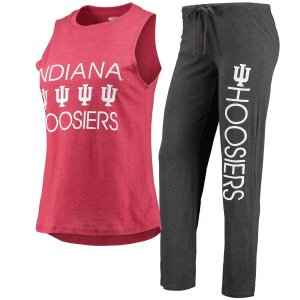 Женские спортивные темно-серые/малиновые чулки Indiana, майка и брюки для сна, комплект сна Unbranded