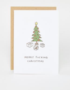 Рождественская открытка Ohh Deer. Цвет: мульти