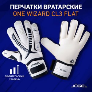 Вратарские перчатки One Wizard CL3, размер 5, белый Jogel. Цвет: белый