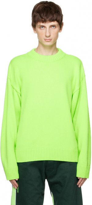 Зеленый свитер с круглым вырезом «Ящерица» Robyn Lynch