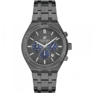 Наручные часы BP3273X.060, серебряный, синий Beverly Hills Polo Club. Цвет: черный/серебристый/синий
