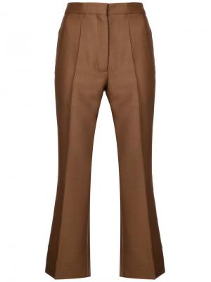 Укороченные брюки Rochas. Цвет: коричневый