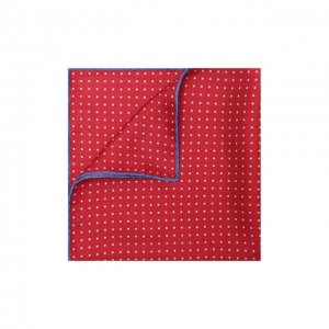 Шелковый платок Kiton. Цвет: красный
