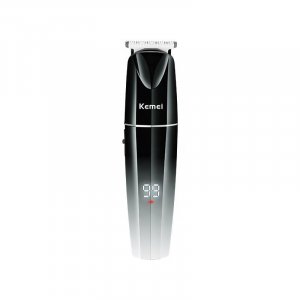 Km-880 профессиональная электрическая машинка для стрижки волос с ЖК-дисплеем и USB-зарядкой, низкий уровень шума, градиентный триммер бороды мужчин Kemei