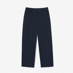 Женские брюки-чинос полуширокого кроя [Темно-синий] Lacoste