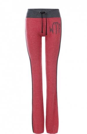 Спортивные брюки с эластичным поясом и лампасами Wildfox. Цвет: красный