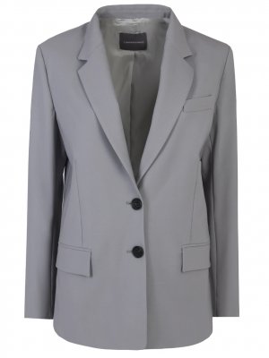 Пиджак шерстяной LORENA ANTONIAZZI. Цвет: серый