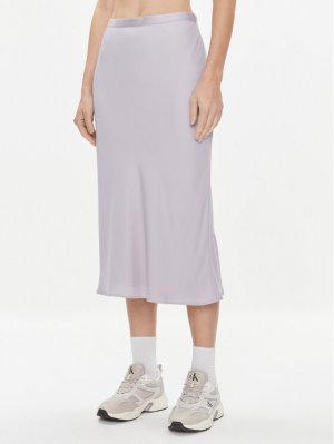 Юбка миди стандартного кроя , фиолетовый Calvin Klein