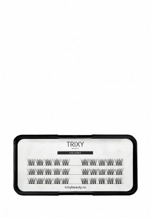 Пучки накладных ресниц Trixy Beauty Queen (0.10 мм, 10 мм). Цвет: черный