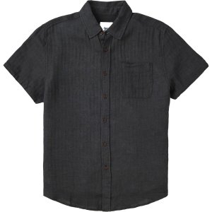 Однотонная рубашка с короткими рукавами alan , черный Katin