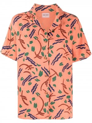 Рубашка с принтом Brush Stroke Bobo Choses. Цвет: оранжевый