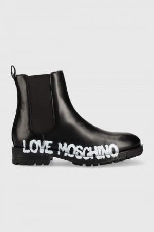 Кожаные ботинки челси Love Moschino, черный MOSCHINO
