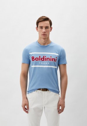 Футболка Baldinini Trend. Цвет: голубой