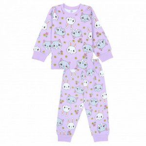 Пижама , размер 104, фиолетовый BONITO KIDS. Цвет: фиолетовый/сиреневый