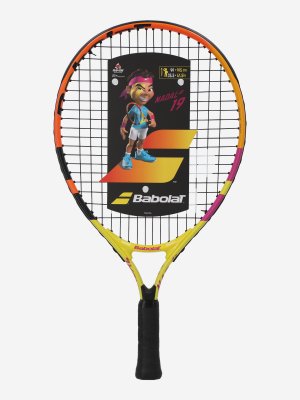 Ракетка для большого тенниса детская Nadal Junior Rafa 19, Оранжевый, размер 0 Babolat. Цвет: оранжевый