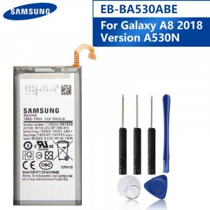 Оригинальный запасной аккумулятор для телефона EB-BA530ABE Galaxy A8 2018, версия A530N SM-A530N, 3000 мАч Samsung