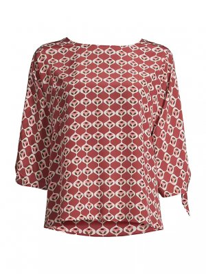 Adone Шелковая блузка с геометрическим узором Weekend Max Mara