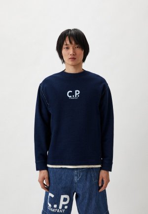 Свитшот C.P. Company Indigo Fleece. Цвет: синий