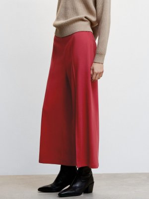 Укороченные широкие брюки Lido, красные Mango