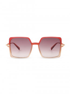Квадратные солнцезащитные очки Moxie 54 мм For Art's Sake, бордовый Art's Sake