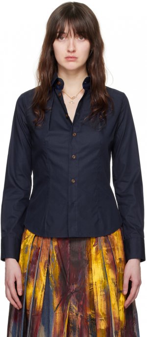 Темно-синяя тулузская рубашка Vivienne Westwood