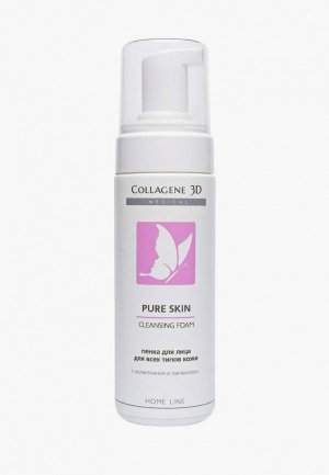 Пенка для умывания Collagene 3D Medical всех типов кожи PURE SKIN, 160 мл. Цвет: белый