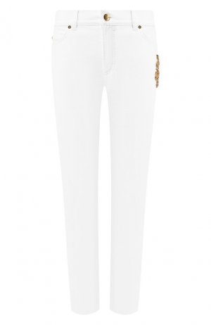 Укороченные джинсы Escada. Цвет: белый