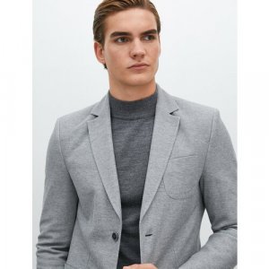 Пиджак , размер 46, серый KOTON. Цвет: серый/темно-серый