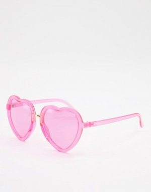 Солнцезащитные очки в форме сердца -Розовый цвет AJ Morgan