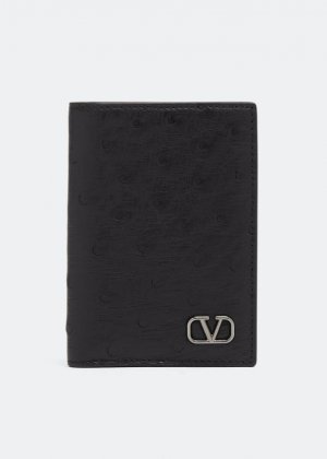 Картхолдер VALENTINO GARAVANI Mini VLogo Signature card case, черный