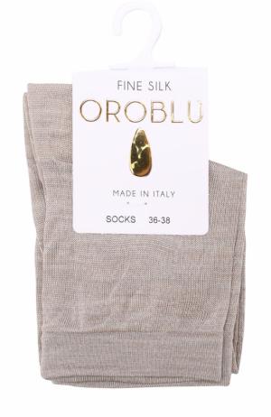 Шелковые носки Oroblu. Цвет: светло-бежевый