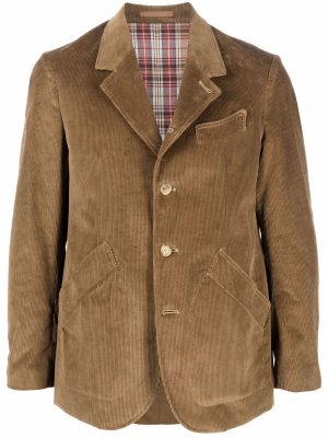Вельветовый пиджак Caruso. Цвет: коричневый