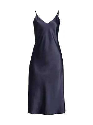 Атласное платье-комбинация Glamour , синий Natori