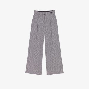 Широкие брюки Piotto из эластичной ткани с узором «гусиные лапки» , цвет bicolore Maje