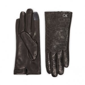Перчатки Re-LockEmb/Deb Leather, черный Calvin Klein