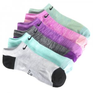 Набор из 6 женских легких носков-невидимок на каждый день , мультиколор Nike
