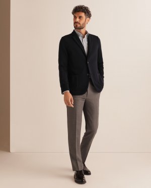 Серые классические мужские брюки, светло-серый Mirto. Цвет: серый