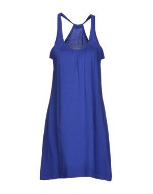 Короткое платье ETNIES. Цвет: синий