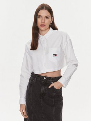 Рубашка свободного кроя , белый Tommy Jeans