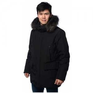 Зимняя куртка мужская CLASNA 035 размер 52, темно-коричневый