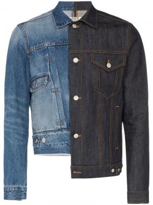 Асимметричная джинсовая куртка Drifter Nounion. Цвет: синий