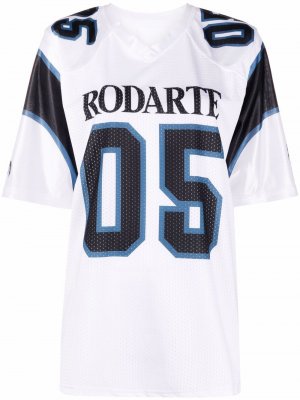 Футболка с логотипом Rodarte. Цвет: белый