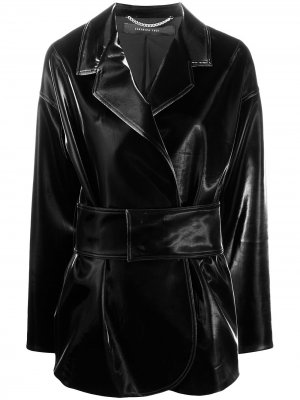 Куртка из искусственной кожи Federica Tosi. Цвет: черный