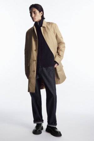 Короткое пальто в полезном стиле , бежевый H&M
