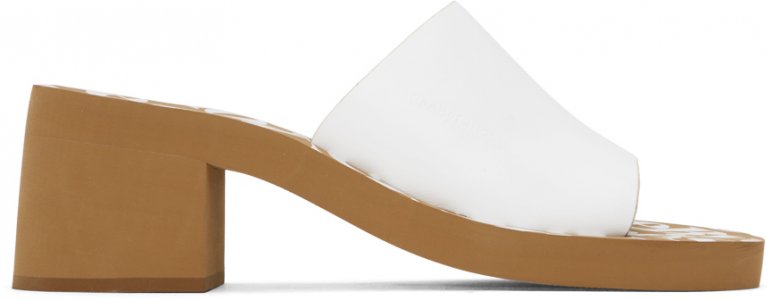 Белые босоножки на каблуке Essie See By Chloe Chloé