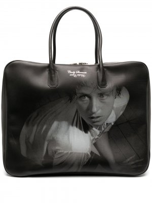 Дорожная сумка Cindy Sherman с принтом Undercover. Цвет: черный
