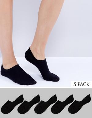 5 пар спортивных носков -Черный Monki