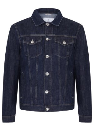 Куртка джинсовая BRUNELLO CUCINELLI. Цвет: синий